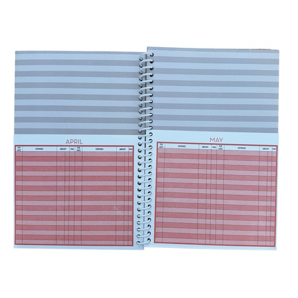 Home Finance Bill Organizer Monthly Budget Planner pockets book NEW - Picture 5 of 8